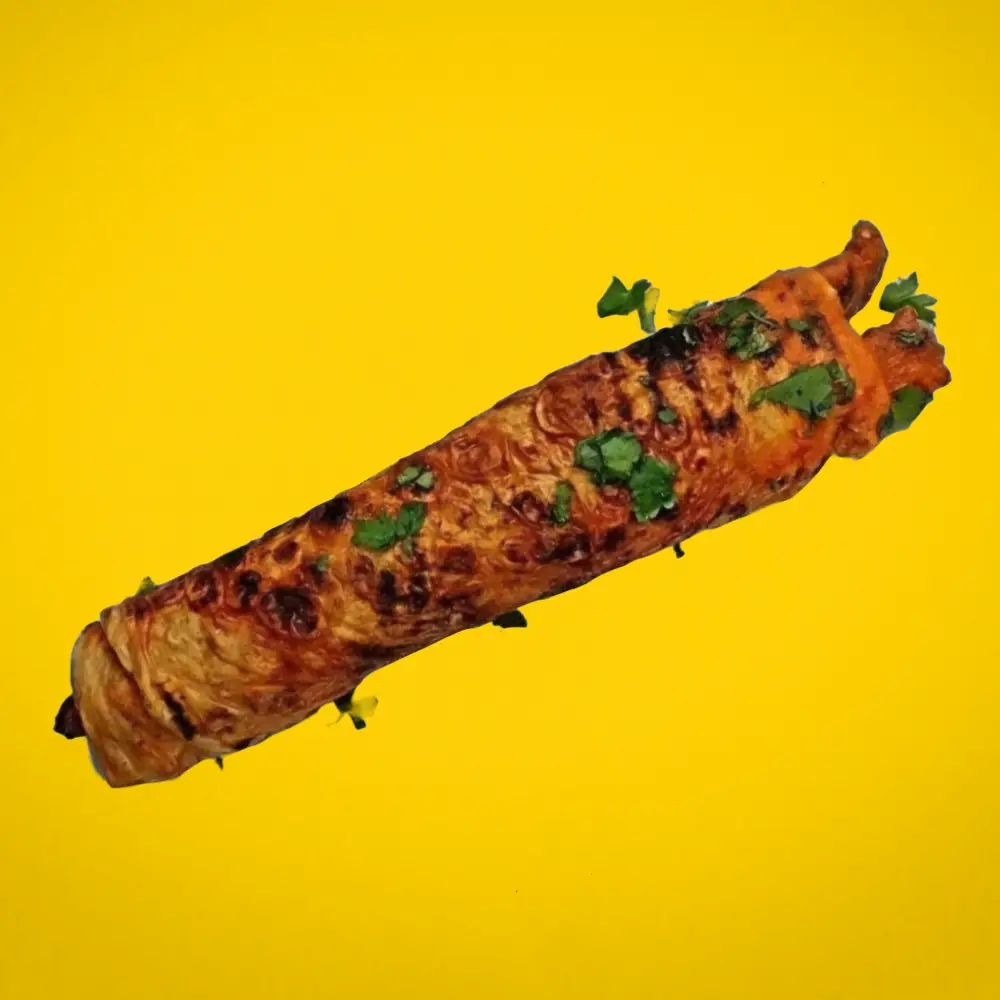 MiaBurrito'nun özel Hatay sosu ile hazırlanan, dana köfteli Hataylı Dürüm Köfte'si.