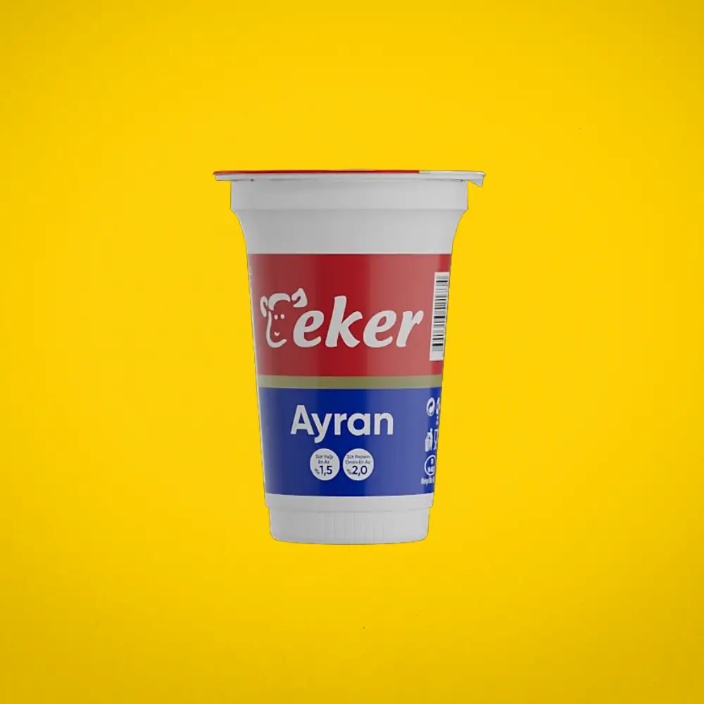 MiaBurrito'nun küçük boy geleneksel içeceği, kutu ayran.