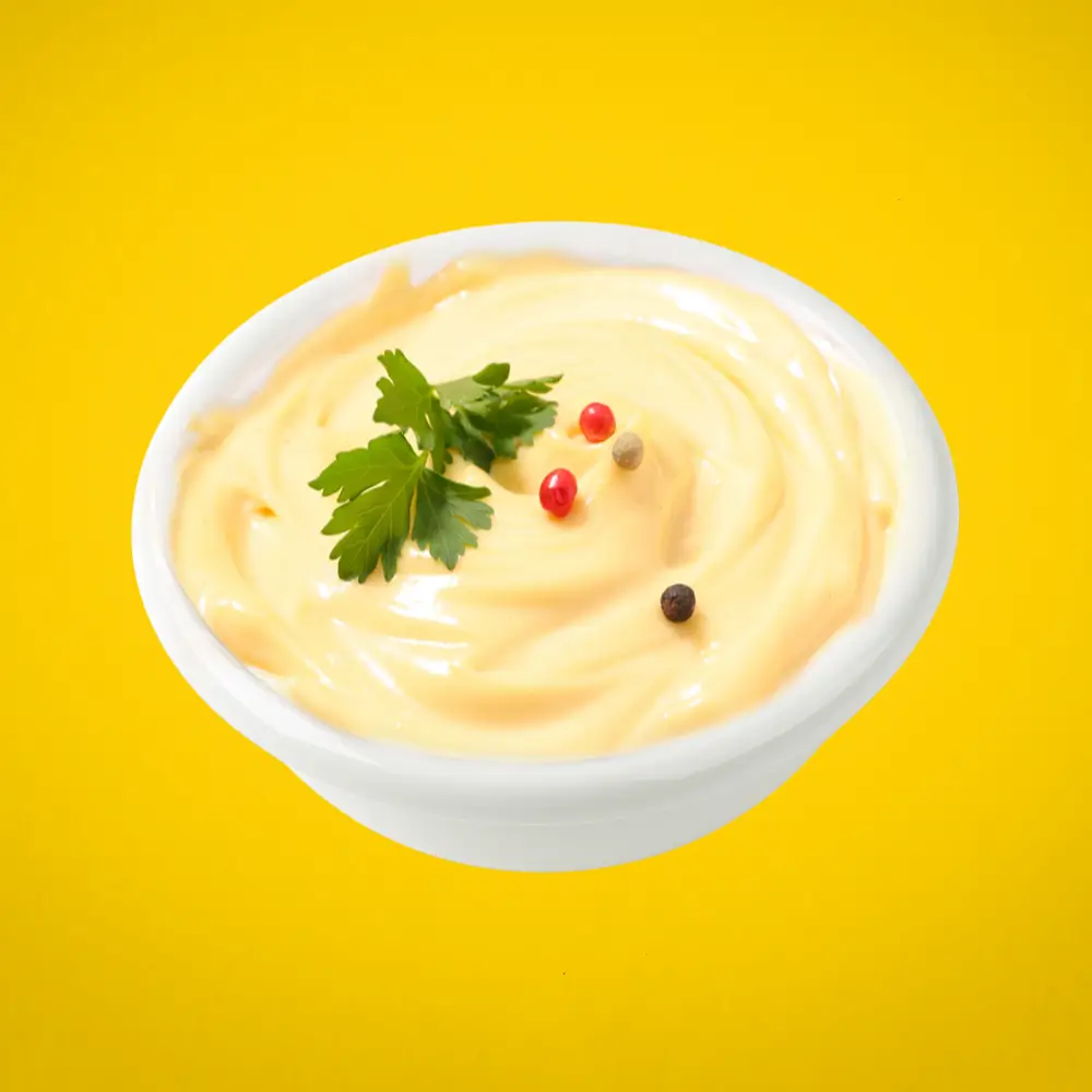 MiaBurrito'nun özel tarifiyle hazırlanan ev yapımı mayonez sosu.